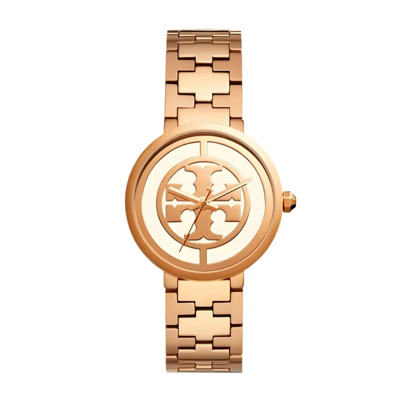 Tory Burch Reva Rose Gold Dial Ladies Watch- TBW4028